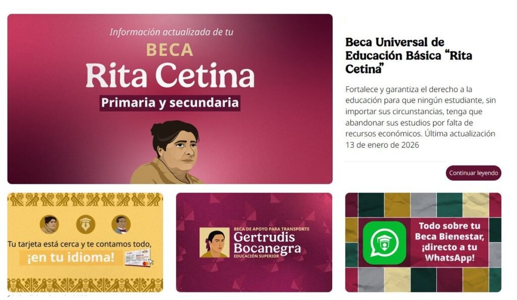 Buscador De estatus beca rita cetina primaria