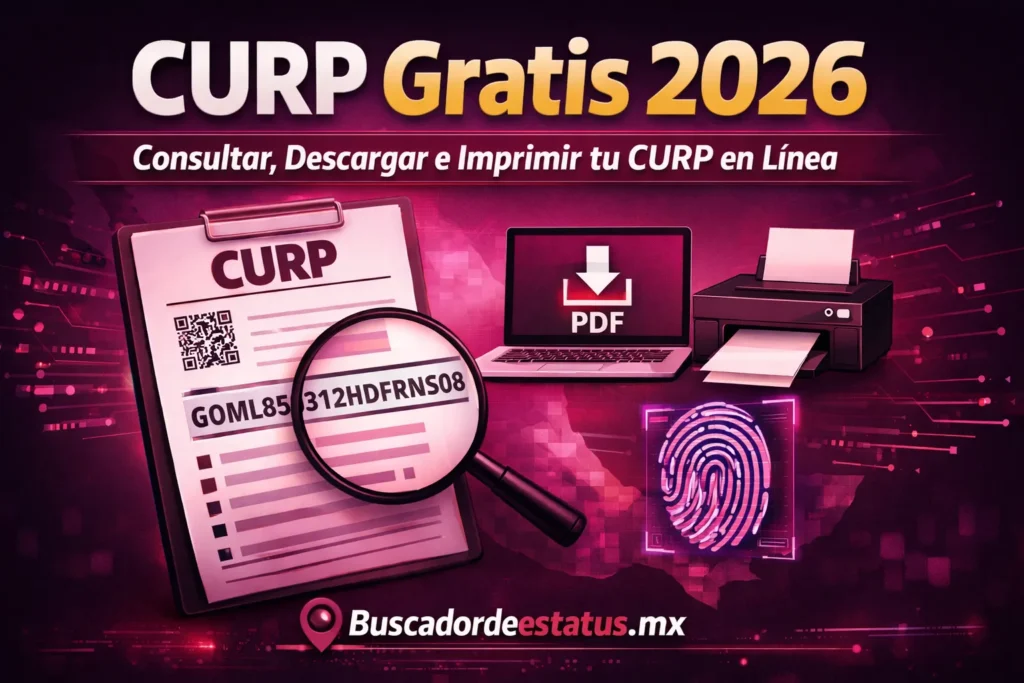 CURP Gratis 2026 Consultar, Descargar e Imprimir tu CURP en Línea