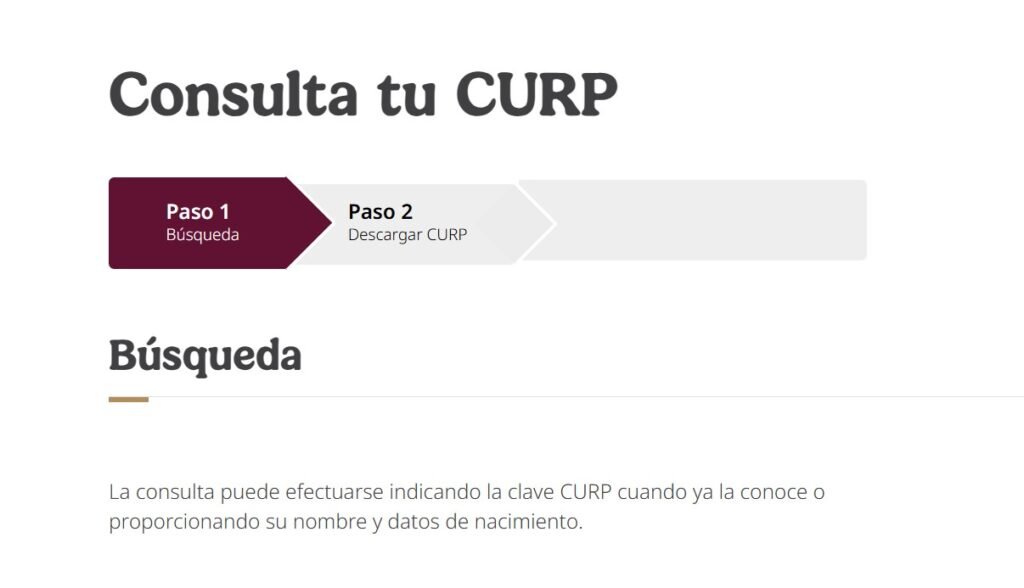 Consulta Tu Curp